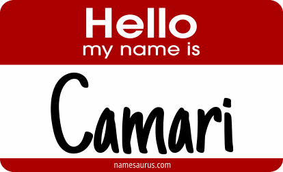 Hello my name is Camari png download