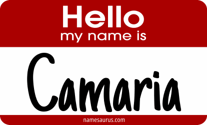 Hello my name is Camaria png download