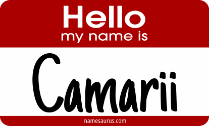 Hello my name is Camarii png download