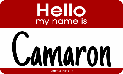 Hello my name is Camaron png download