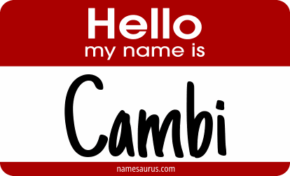 Hello my name is Cambi png download