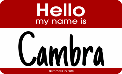 Hello my name is Cambra png download