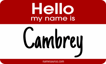 Hello my name is Cambrey png download
