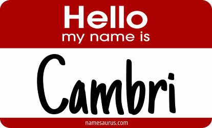 Hello my name is Cambri png download