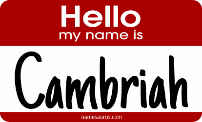 Hello my name is Cambriah png download