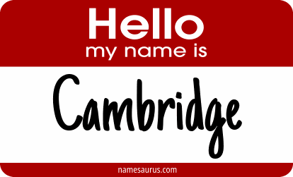 Hello my name is Cambridge png download