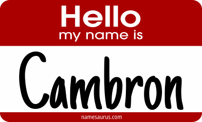 Hello my name is Cambron png download
