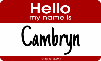 Hello my name is Cambryn png download