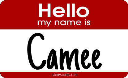 Hello my name is Camee png download