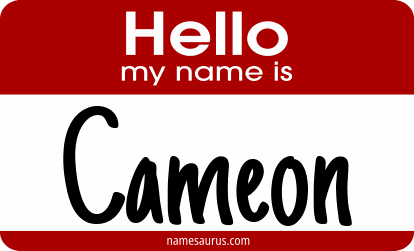Hello my name is Cameon png download