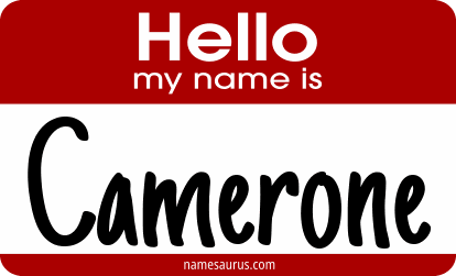 Hello my name is Camerone png download
