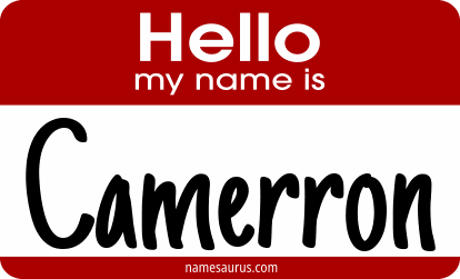 Hello my name is Camerron png download