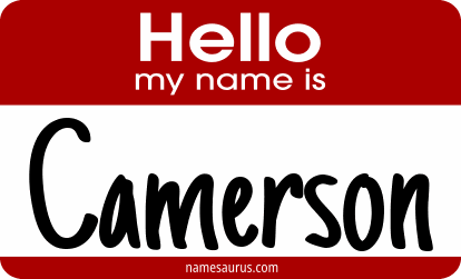 Hello my name is Camerson png download