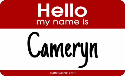 Hello my name is Cameryn png download