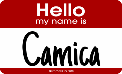 Hello my name is Camica png download