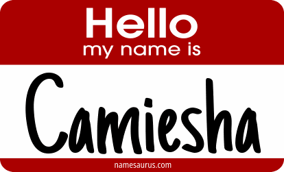 Hello my name is Camiesha png download