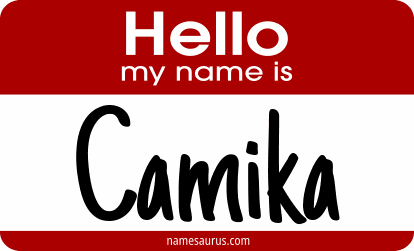 Hello my name is Camika png download