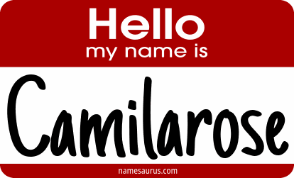 Hello my name is Camilarose png download