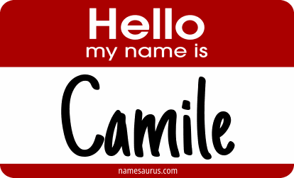 Hello my name is Camile png download