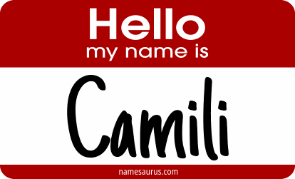 Hello my name is Camili png download