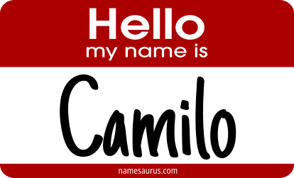 Hello my name is Camilo png download