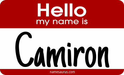 Hello my name is Camiron png download