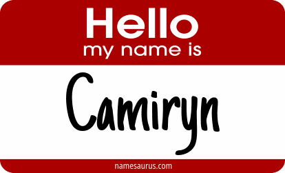 Hello my name is Camiryn png download