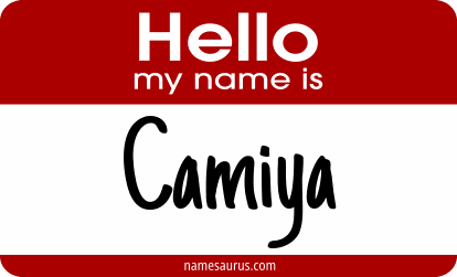 Hello my name is Camiya png download