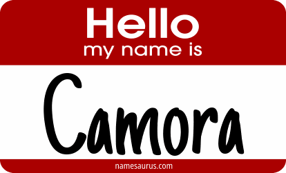 Hello my name is Camora png download