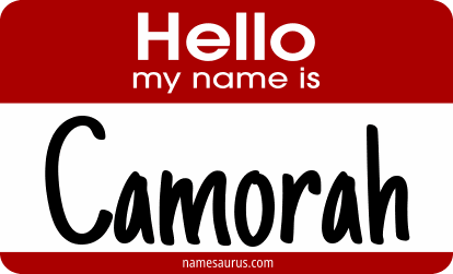 Hello my name is Camorah png download