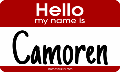 Hello my name is Camoren png download