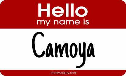 Hello my name is Camoya png download