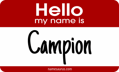 Hello my name is Campion png download