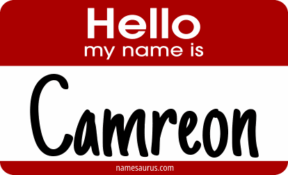 Hello my name is Camreon png download