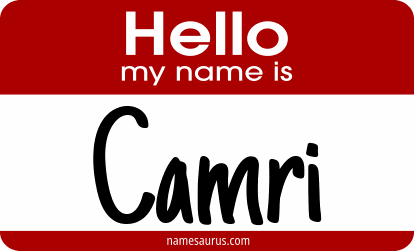 Hello my name is Camri png download