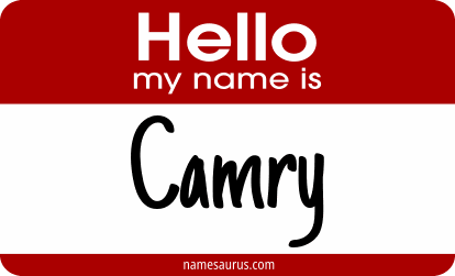 Hello my name is Camry png download