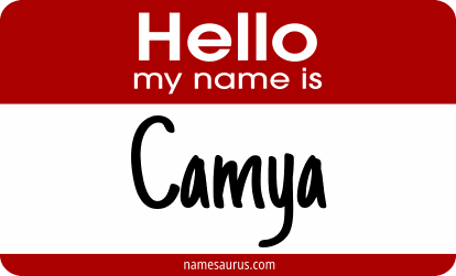 Hello my name is Camya png download