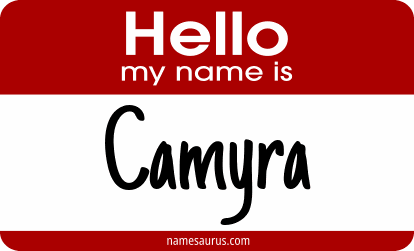 Hello my name is Camyra png download