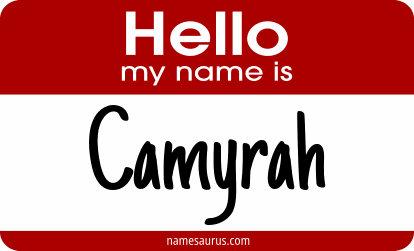 Hello my name is Camyrah png download