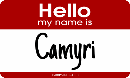 Hello my name is Camyri png download