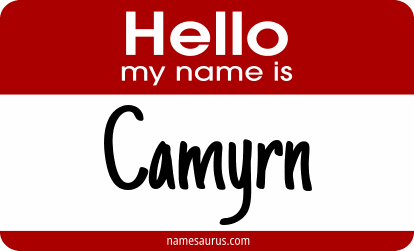 Hello my name is Camyrn png download