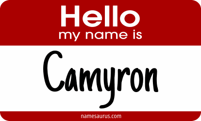 Hello my name is Camyron png download