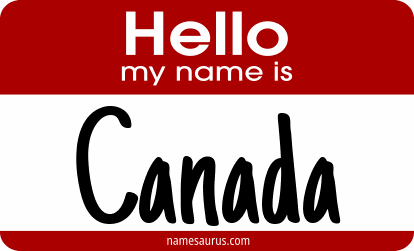 Hello my name is Canada png download