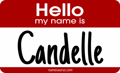 Hello my name is Candelle png download