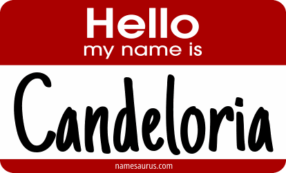 Hello my name is Candeloria png download