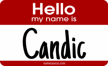 Hello my name is Candic png download