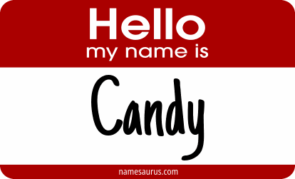 Hello my name is Candy png download