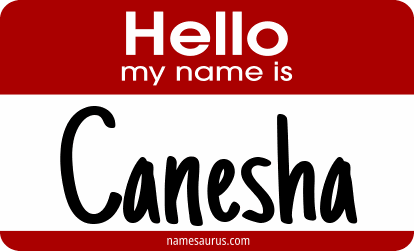 Hello my name is Canesha png download