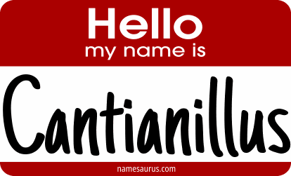 Hello my name is Cantianillus png download