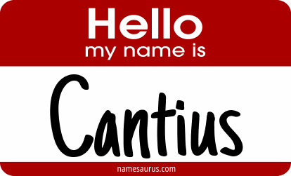 Hello my name is Cantius png download